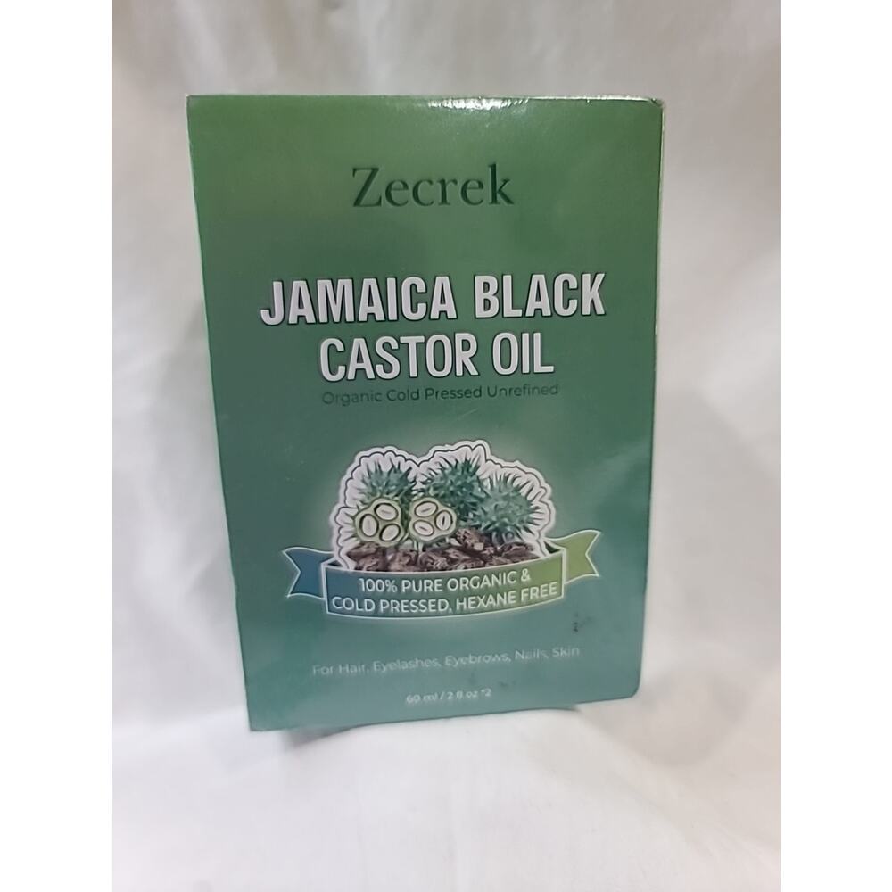 Jamaica Black Castor Oil Organic Cold Pressed-Eyebrows,Nails 100mL / 3.38 Oz